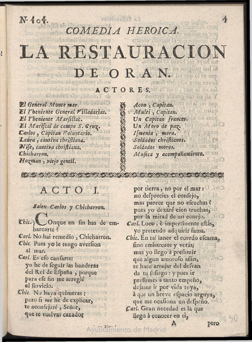 Miniatura de La restauración de Orán