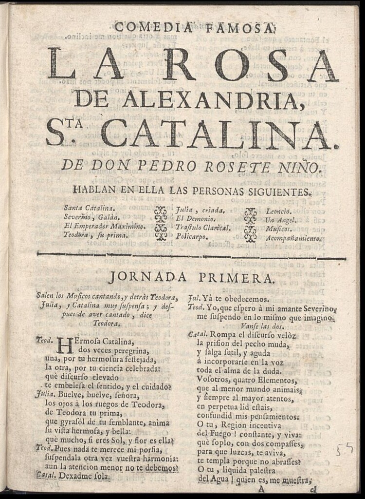 Miniatura de La rosa de Alejandría, Santa Catalina