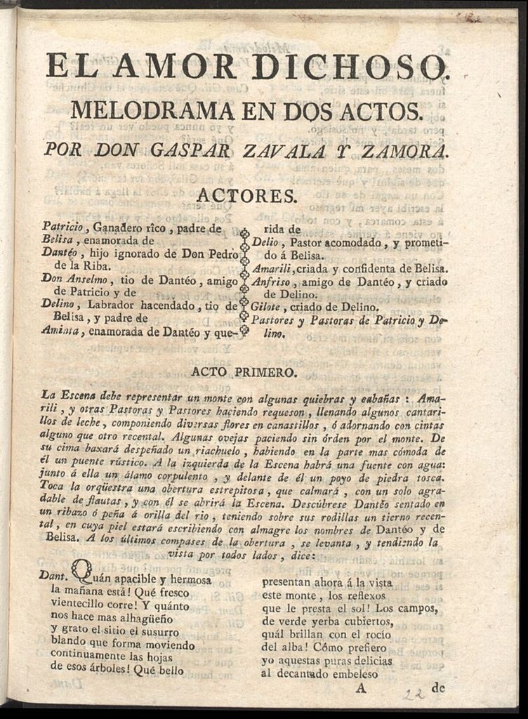 Miniatura de El amor dichoso