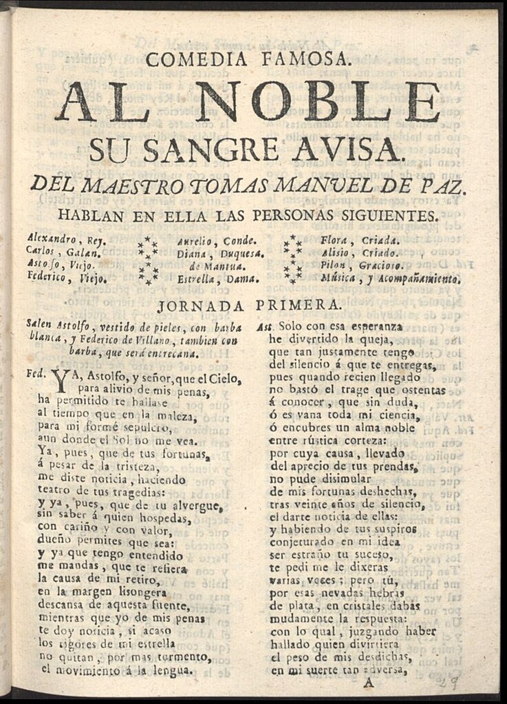 Miniatura de Al noble su sangre avisa