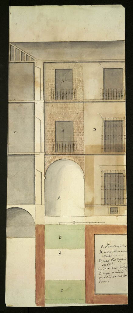 Miniatura de El Conde de Miranda duque de Peñaranda solicita licencia para construir un pasadizo para unir dos casa de su propiedad, una en la plazuela de Nuestra Sra. de las Carboneras, llamada de los Salvajes y otra que está lindando con la iglesia de San Justo.