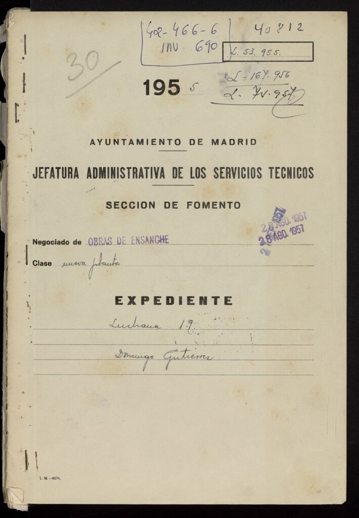 Miniatura de Expedientes de obra y modificación en Calle Luchana 19