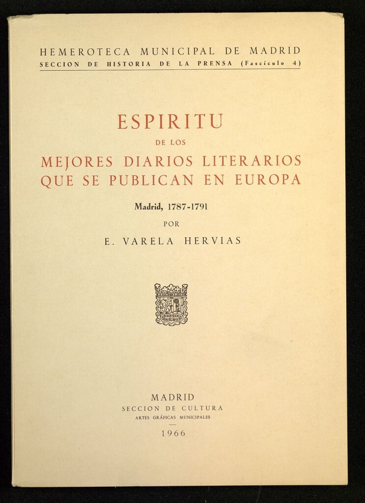 Miniatura de Espíritu de los mejores Diarios literarios que se publican en Europa (1787-1791)