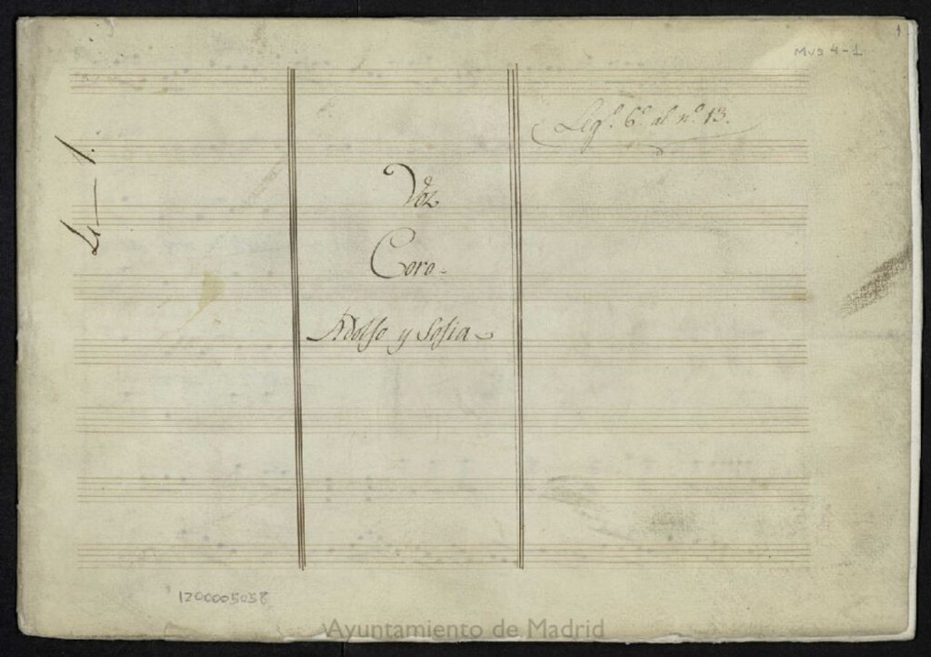 Miniatura de Adolfo y Sofía : voz, coro