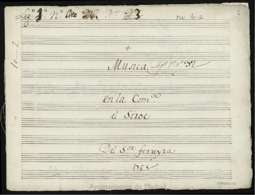 Miniatura de Musica en la comedia: El Siroe
