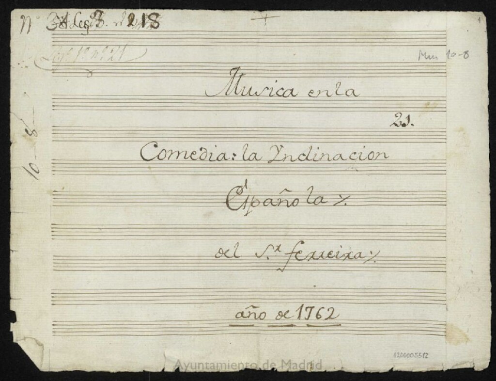 Miniatura de Musica en la comedia : La inclinacion española