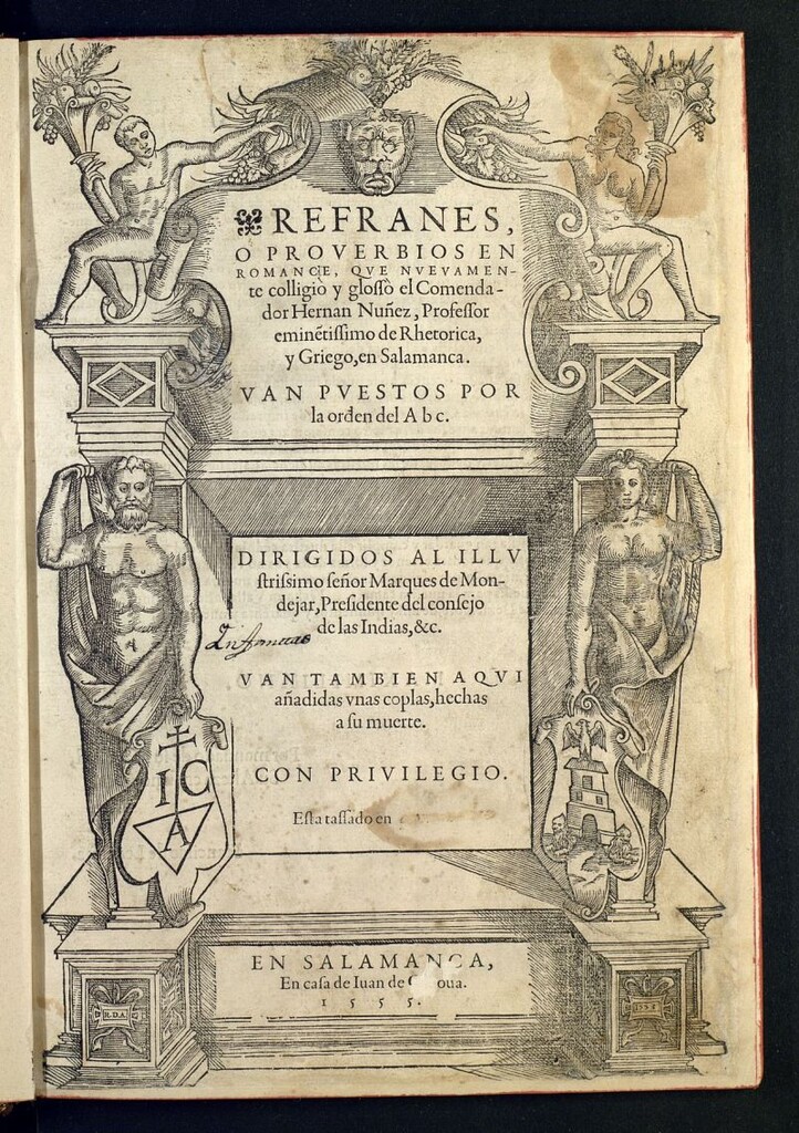 Miniatura de Refranes o prouerbios en romance