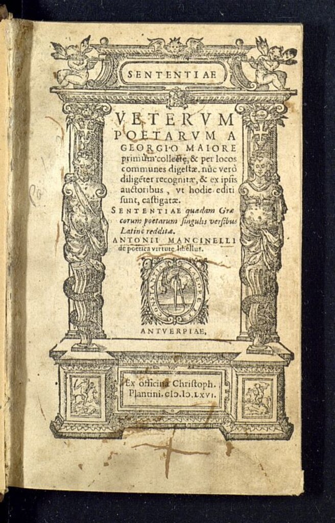 Miniatura de Sententiae veterum poetarum