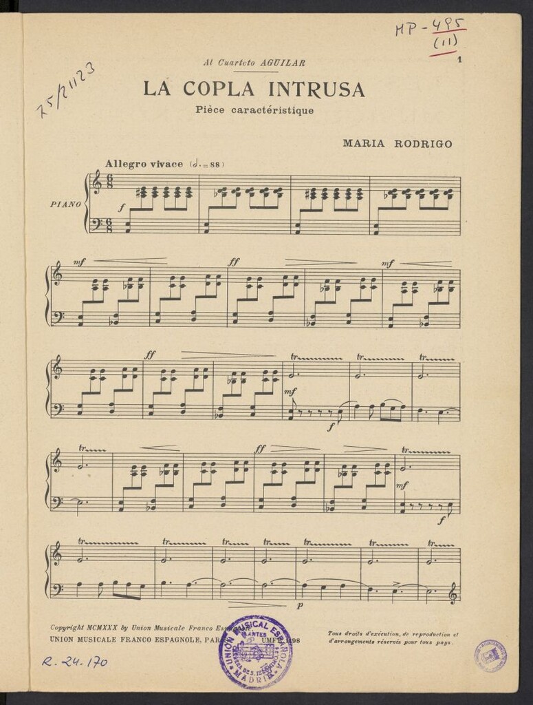 Miniatura de La copla intrusa : Pièce caractéristique