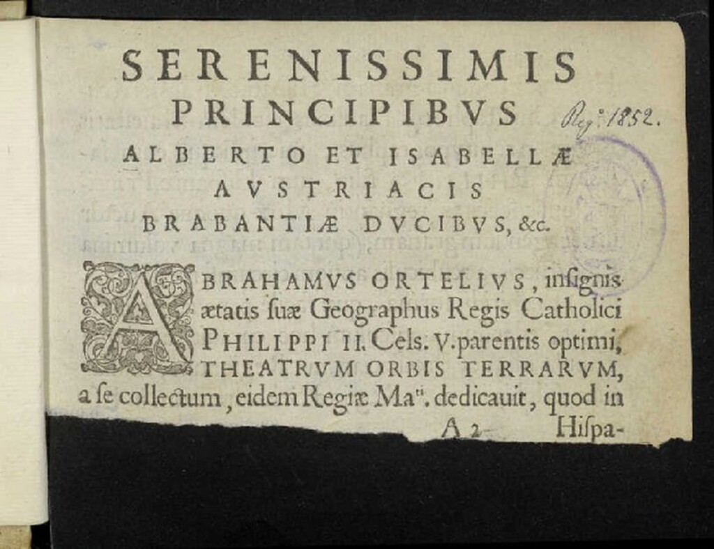 Miniatura de Epitome Theatri Orteliani, praecipuarum orbis regionum delineationes, minoribus tabulis expressas, breuioribusque declarationibus illustratas, continens