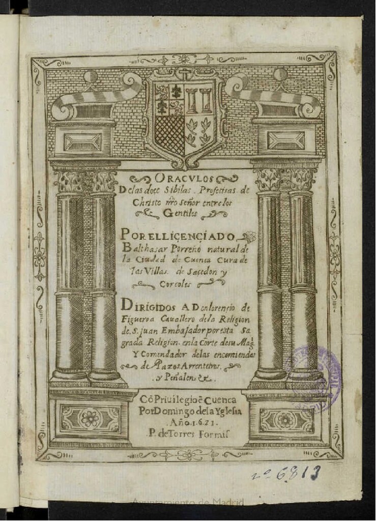 Miniatura de Oráculos de las doce Sibilas, profetisas de Christo