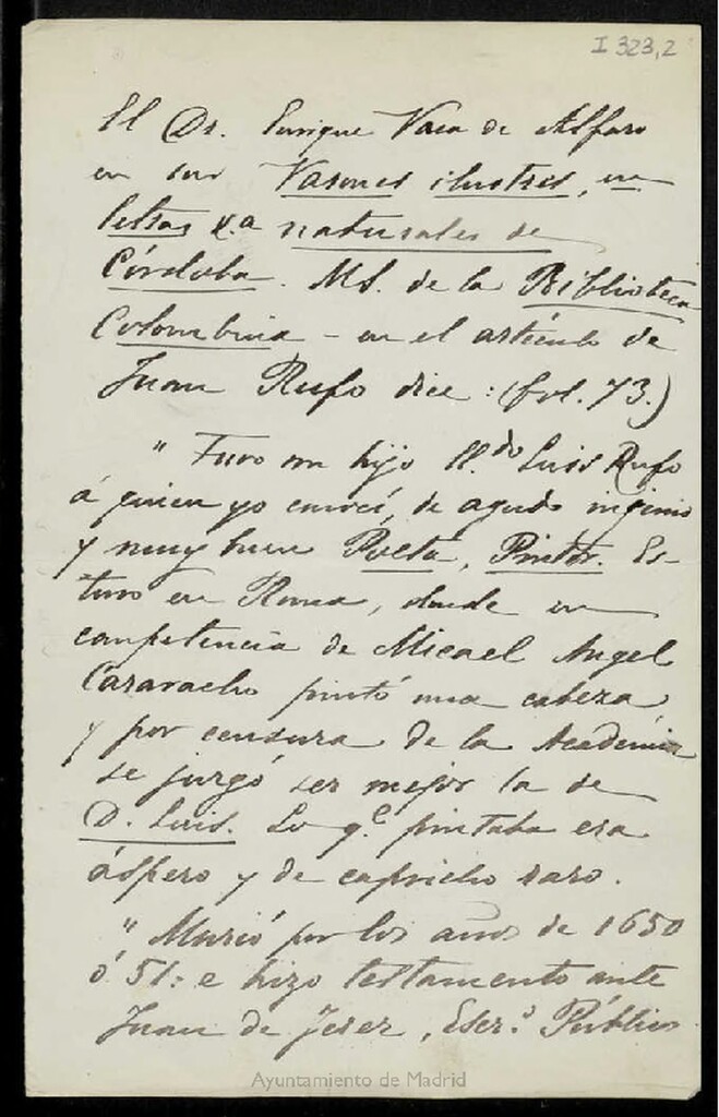 Miniatura de Carta a José María Sbarbi