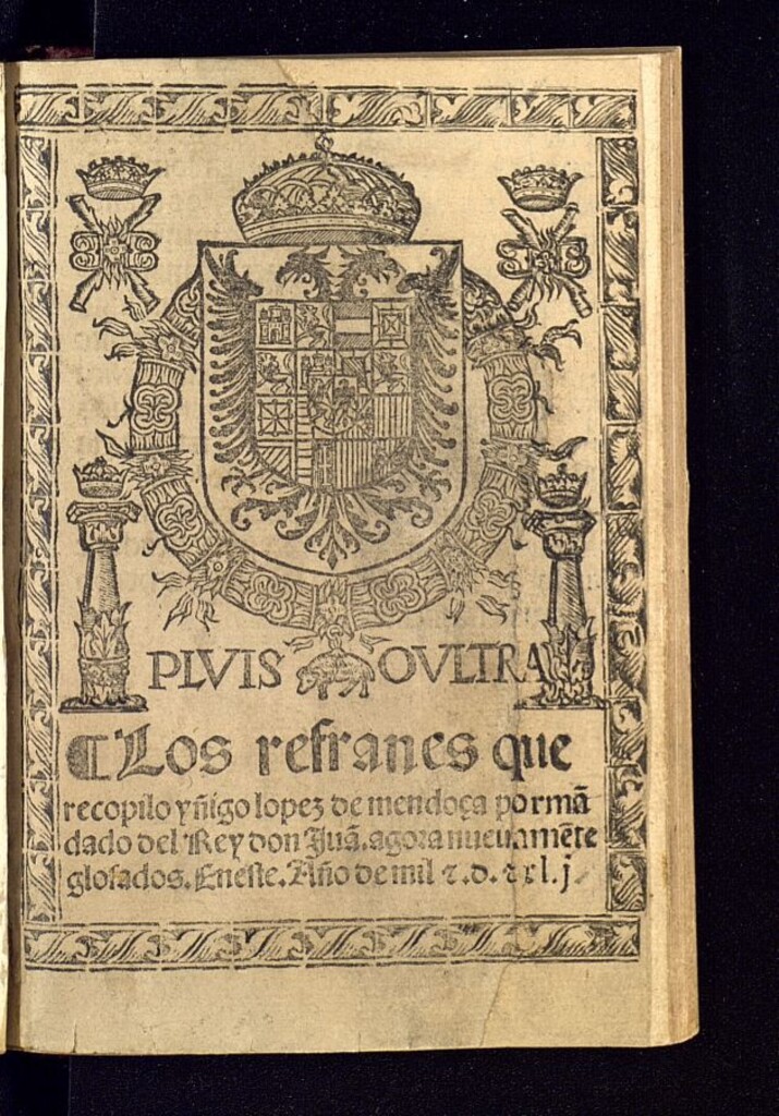 Miniatura de Los refranes que recopilo yñigo lopez de mendoça por ma[n]dado del Rey don Iua[n]