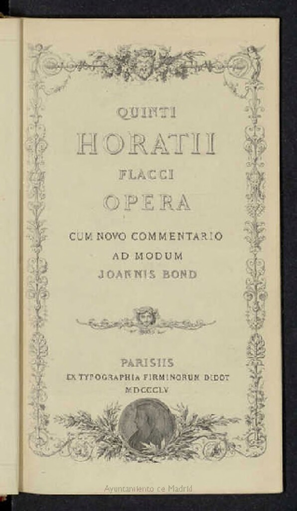 Miniatura de Quinti Horatii Flacci Opera
