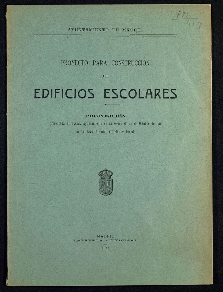 Miniatura de Proyecto para construcción de edificios escolares