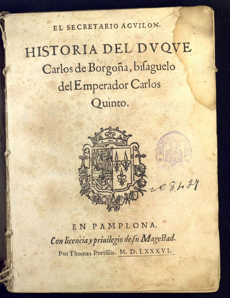 Miniatura de Historia del Duque Carlos de Borgoña, bisaguelo [sic] del Emperador Carlos Quinto