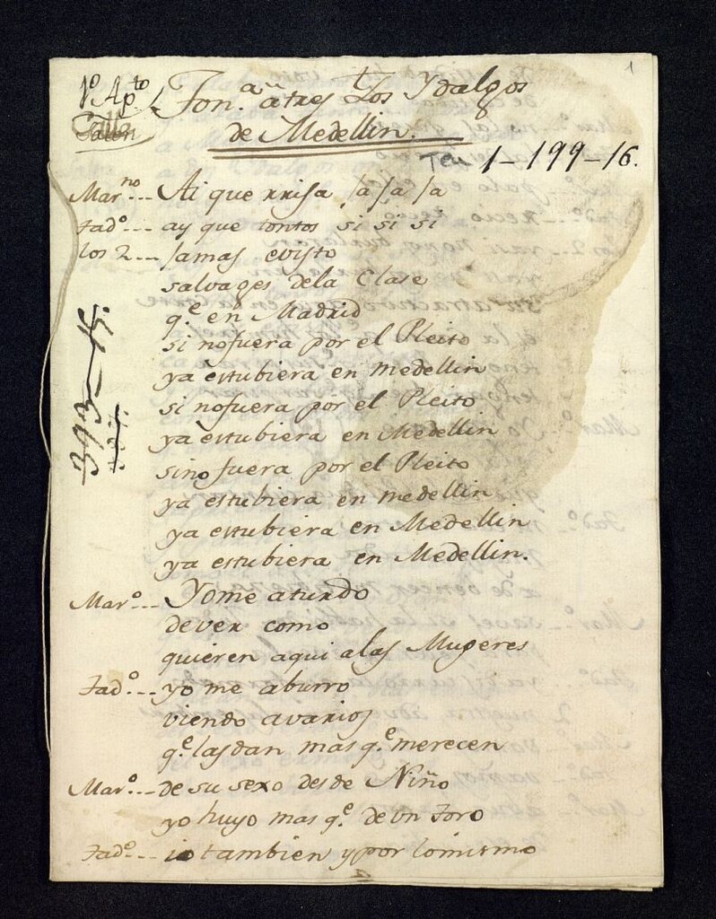 Miniatura de Los hidalgos de Medellín