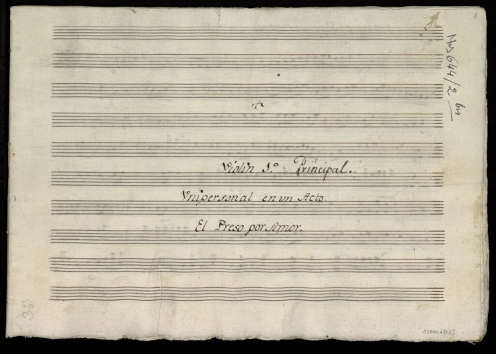 Miniatura de El preso. Partes instrumentales