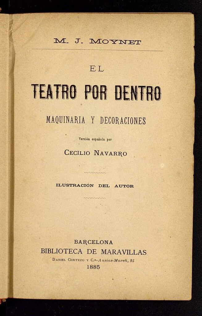 Miniatura de El teatro por dentro : maquinaria y decoraciones