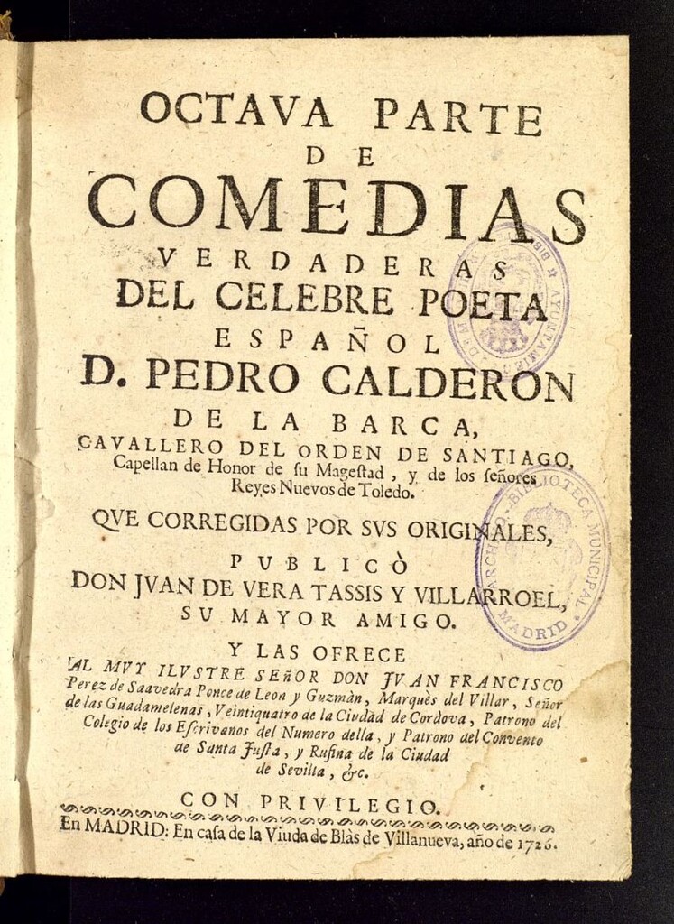 Miniatura de Octava parte de comedias verdaderas