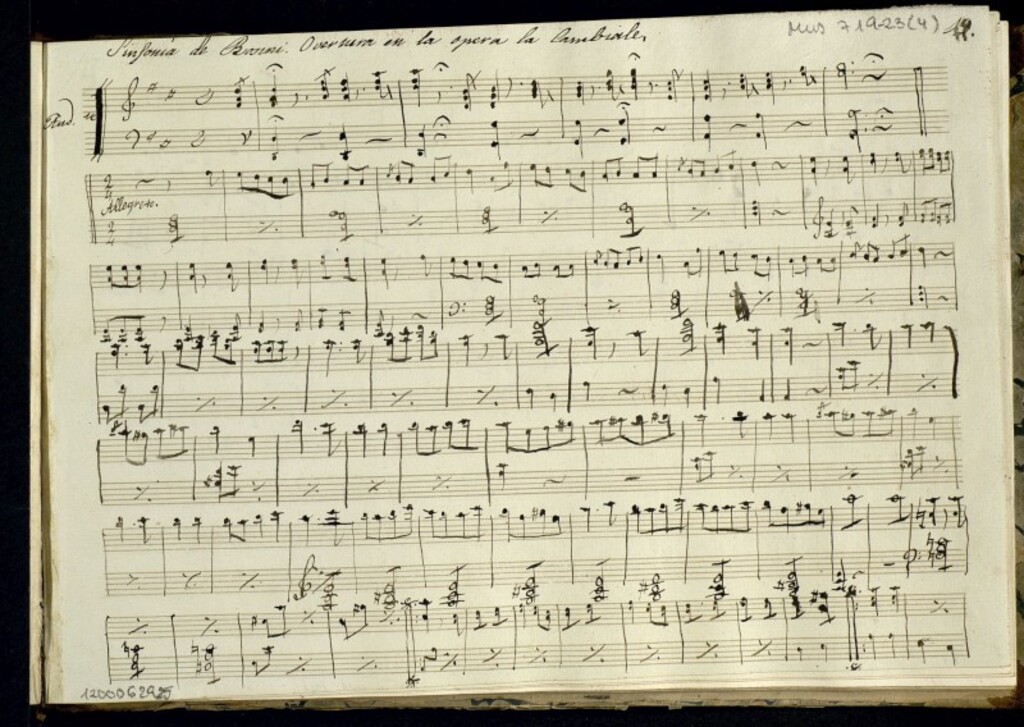 Miniatura de Cambiale di matrimonio. Obertura ; arr.