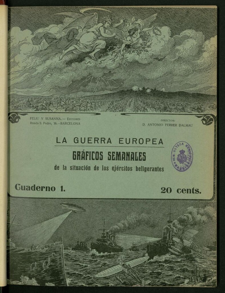 Miniatura de La Guerra Europea: gráficos semanales de la situación de los ejércitos beligerantes