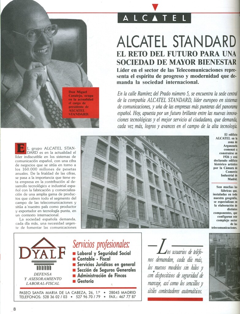 Miniatura de Alcatel Standard, el reto del futuro para una sociedad de mayor bienestar