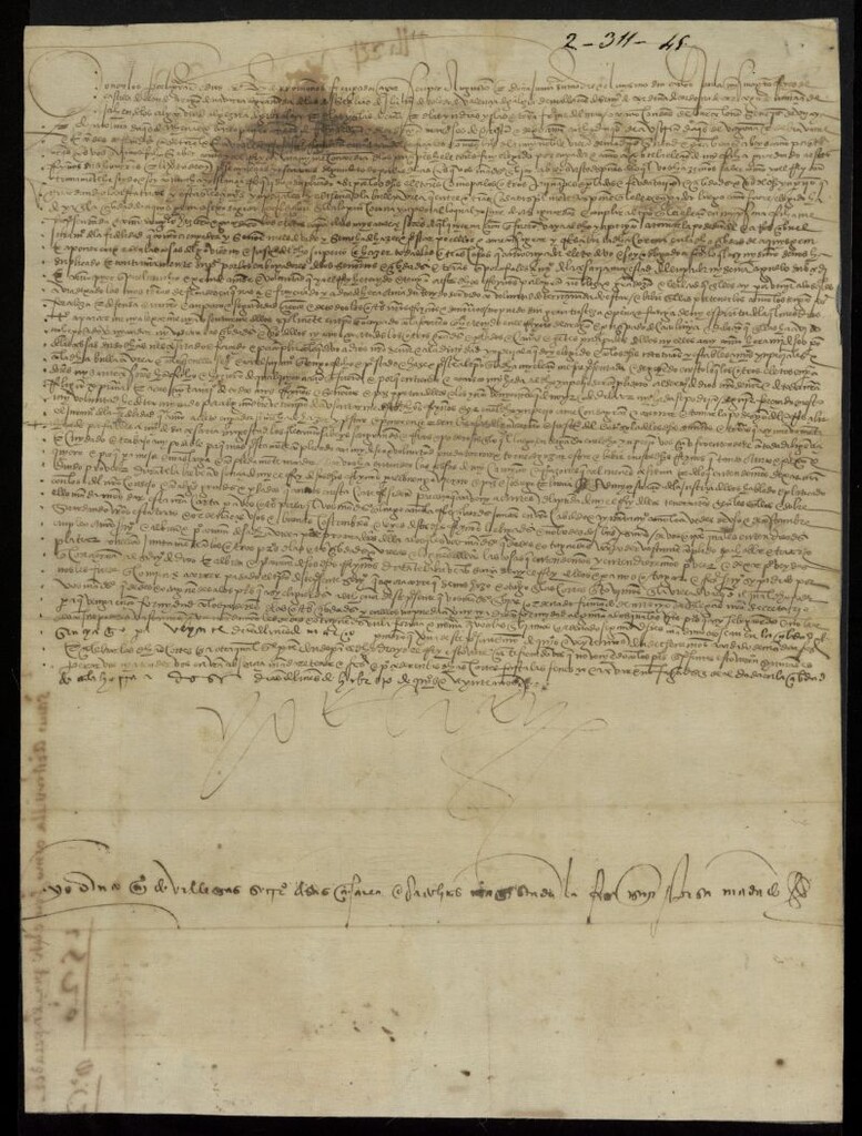 Miniatura de Provisión de Carlos V dirigida al Concejo de Madrid, convocando Cortes