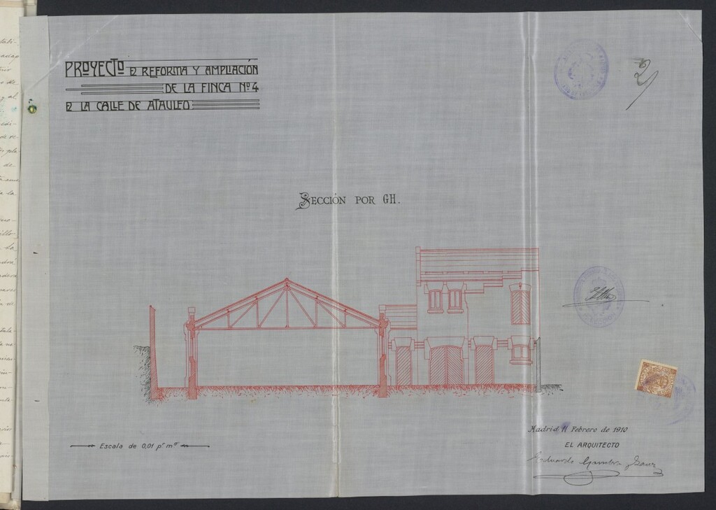 Miniatura de Expediente de construcción de la finca sita en Calle Ataulfo 4