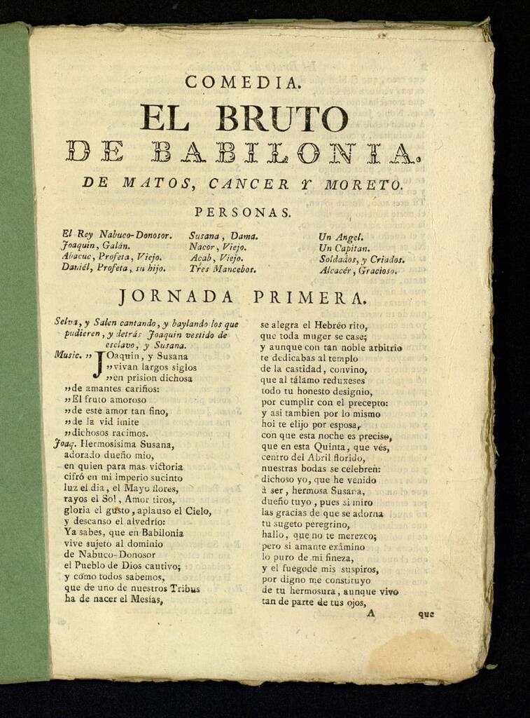 Miniatura de El bruto de Babilonia