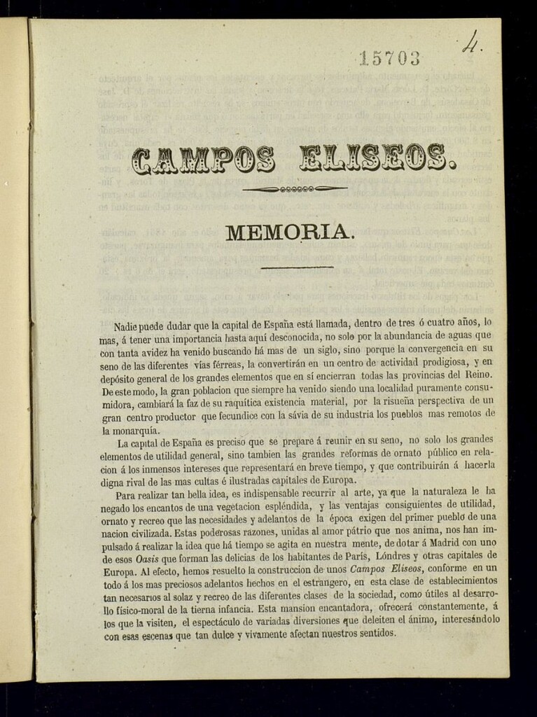 Miniatura de Campos Elíseos: memoria