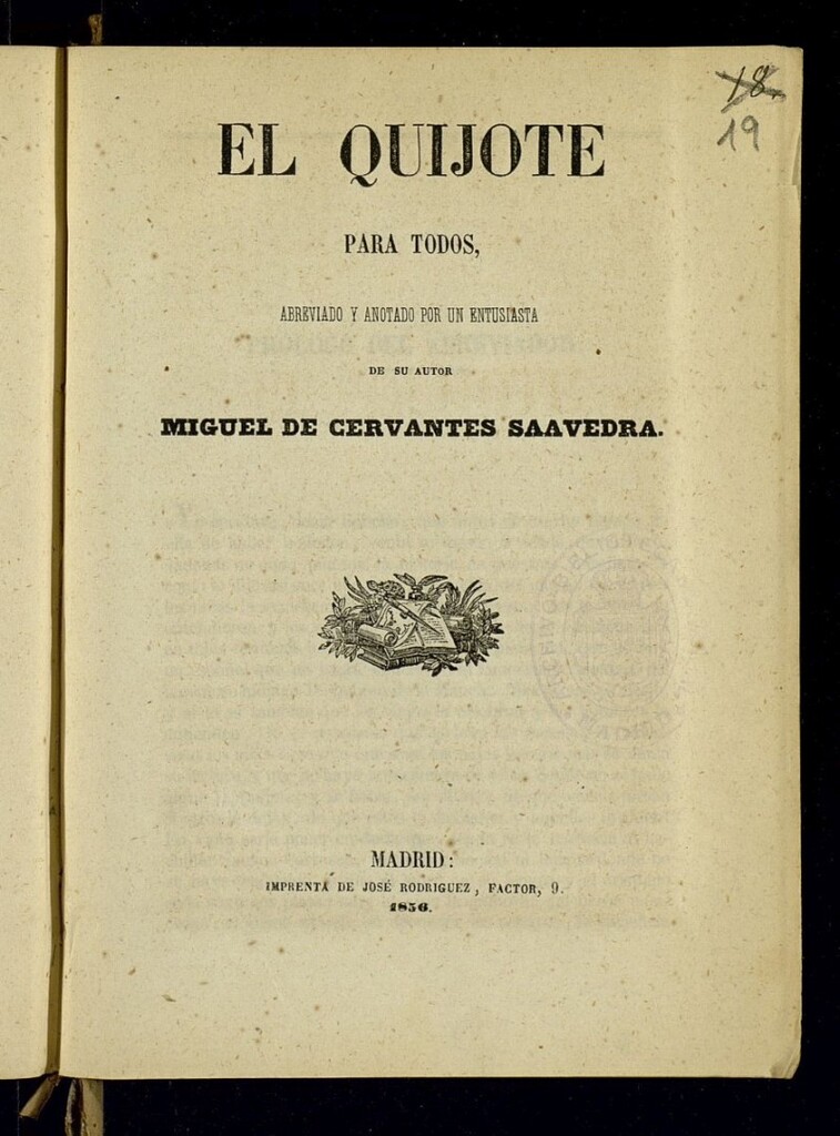 Miniatura de El Quijote para todos: abreviado y anotado por un entusiasta de su autor Miguel de Cervantes y Saavedra