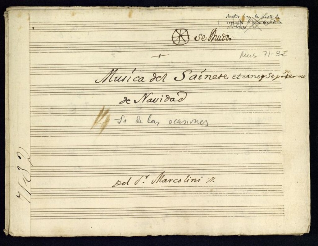 Miniatura de Musica del Sainete eterno y sepiterno de Navidad