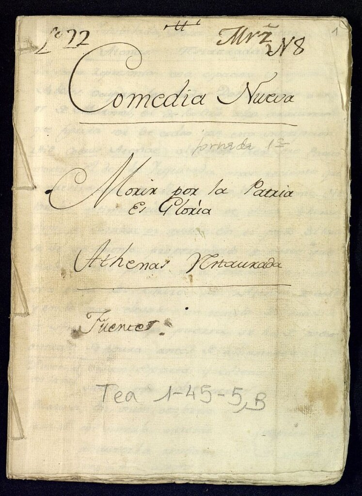 Miniatura de Morir por la patria es gloria, y Atenas restaurada