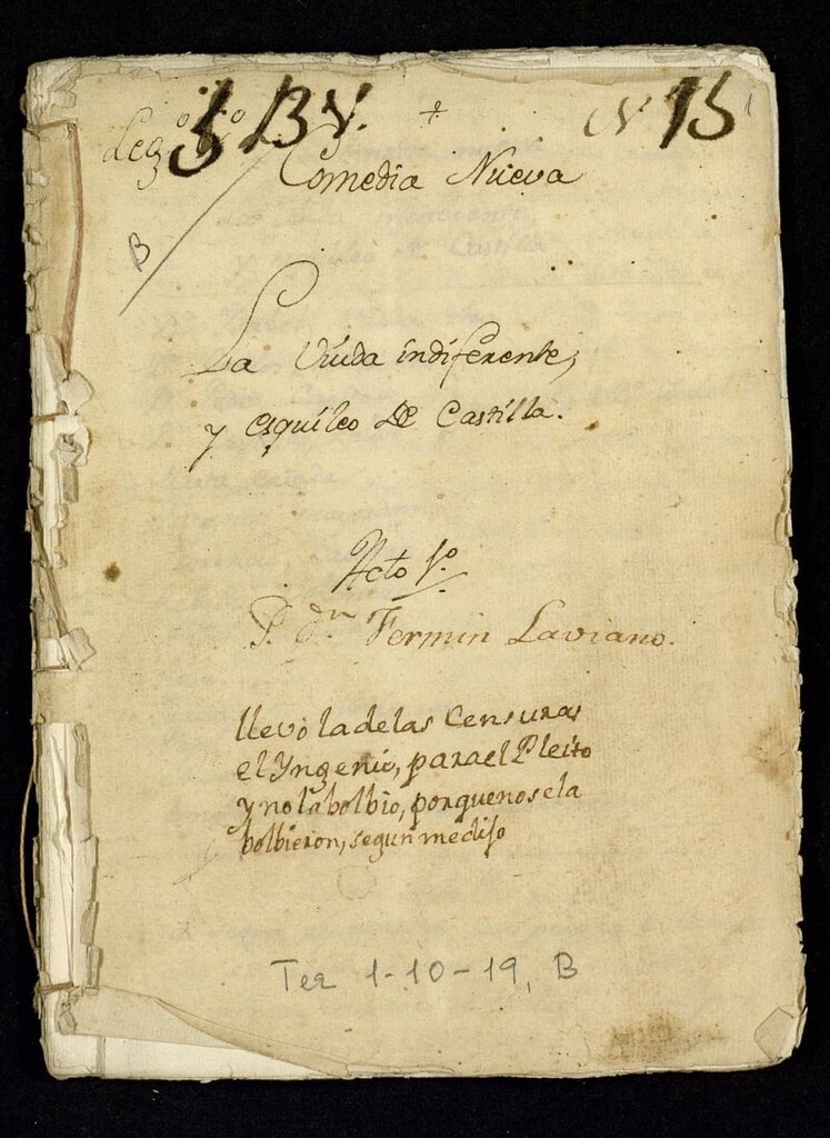 Miniatura de La viuda indiferente y el esquileo de Castilla