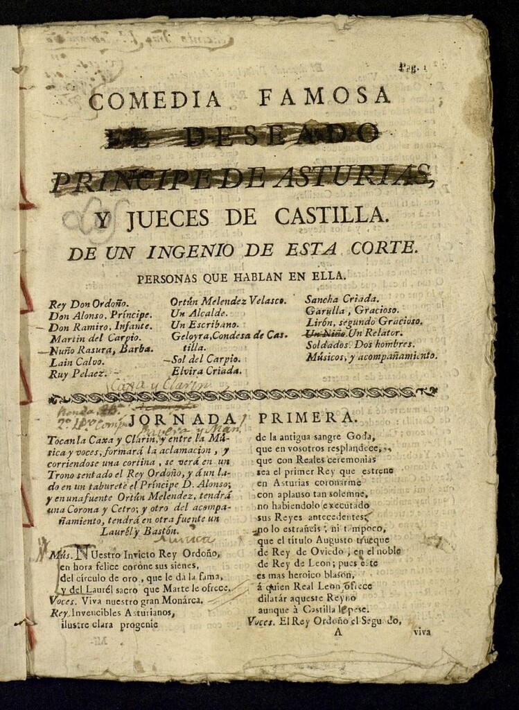 Miniatura de El deseado príncipe de Asturias, y jueces de Castilla