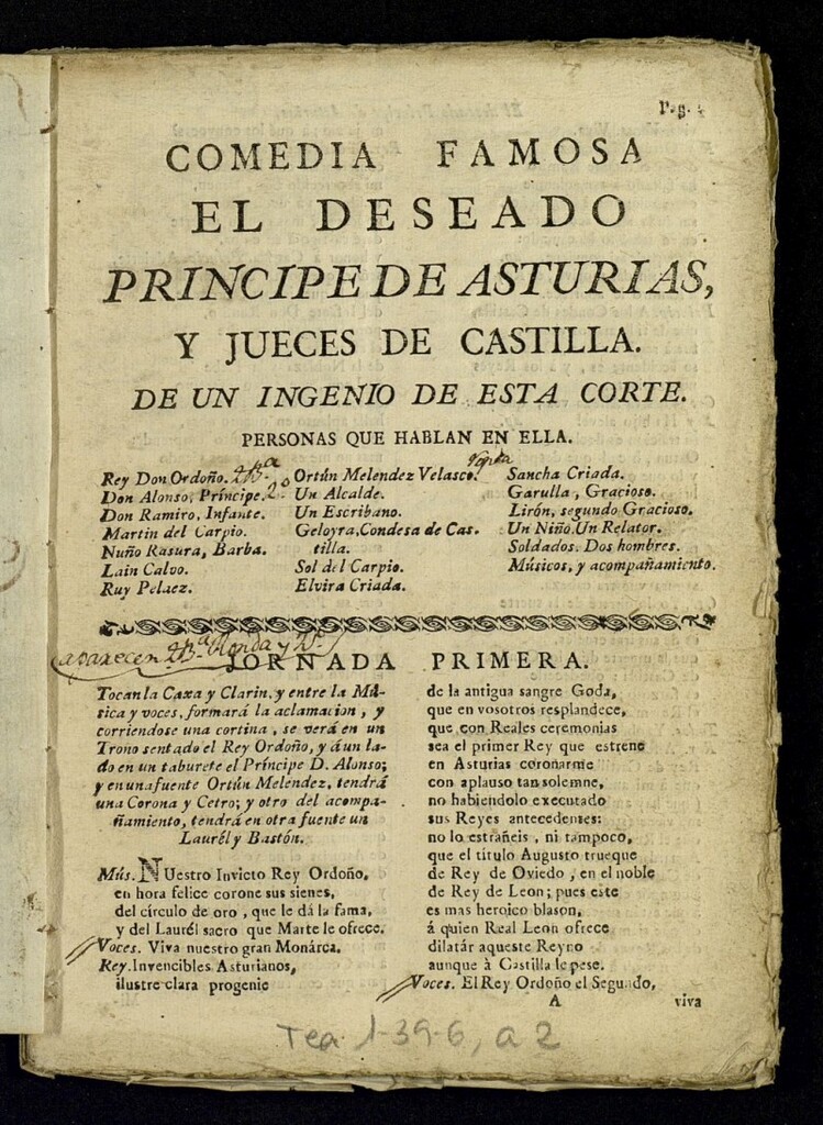 Miniatura de El deseado príncipe de Asturias, y jueces de Castilla
