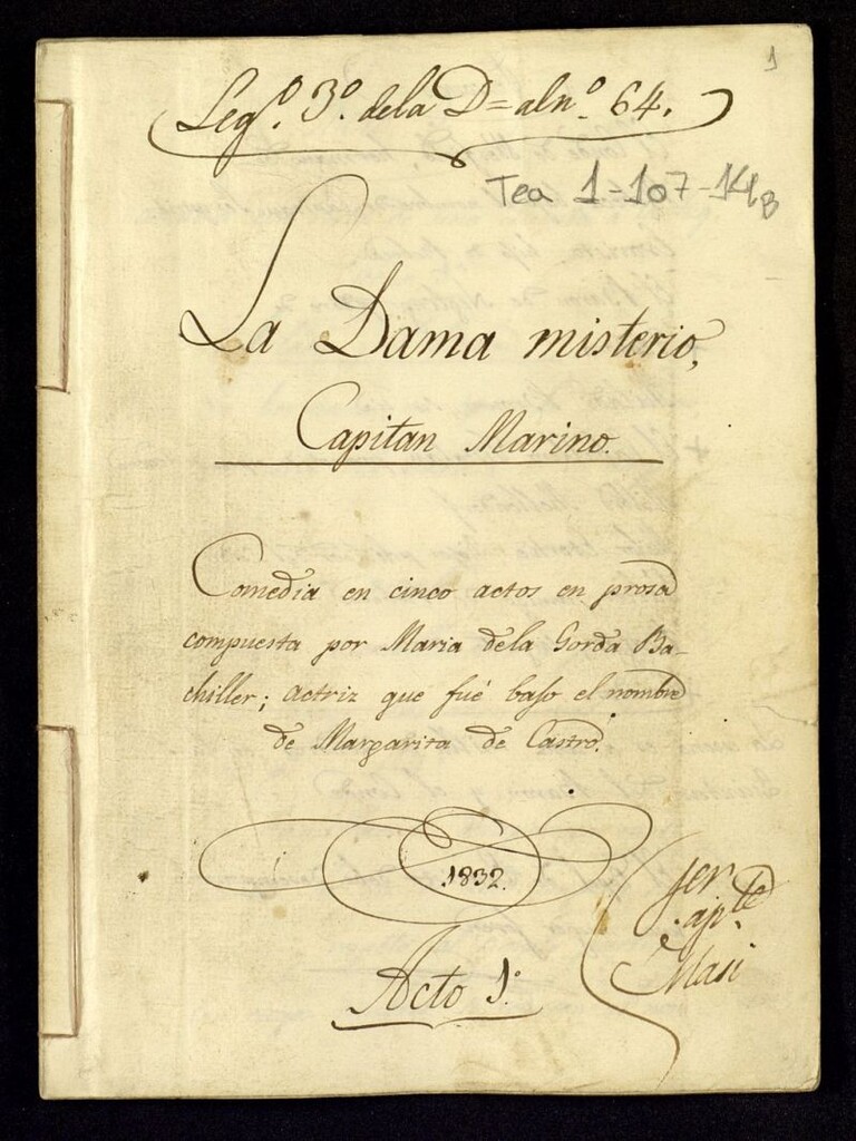 Miniatura de La Dama Misterio Capitán Marino