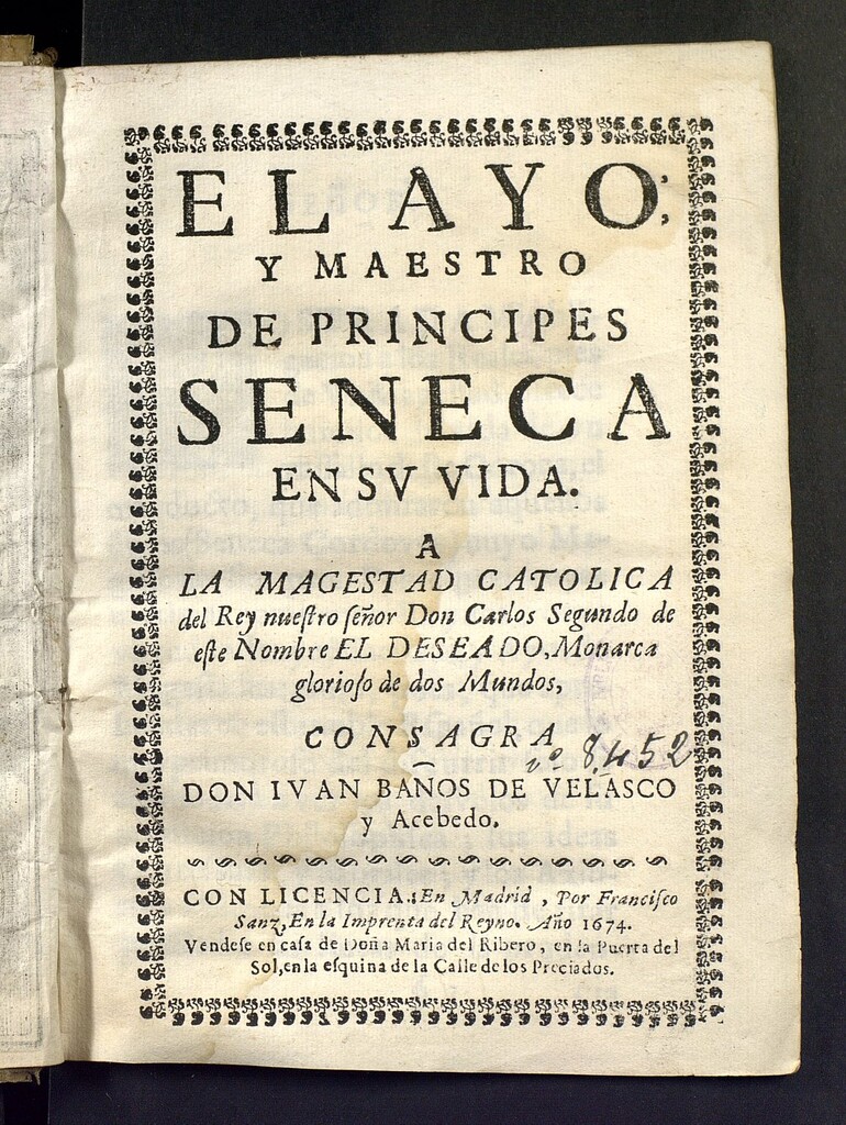 Miniatura de El ayo y maestro de principes Seneca en su vida ...