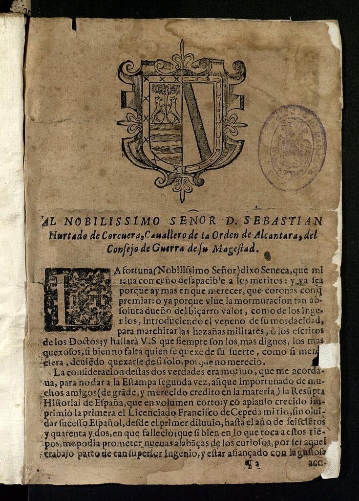Miniatura de Resumpta historial de España, desde el diluuio hasta el año de 1642