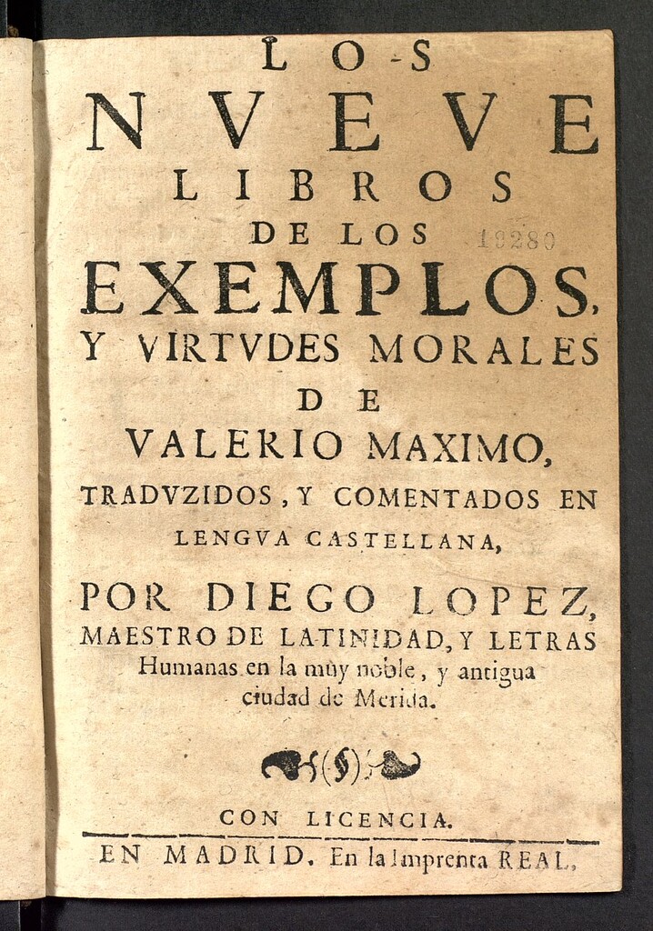 Miniatura de Los nueue libros de los exemplos y virtvdes morales
