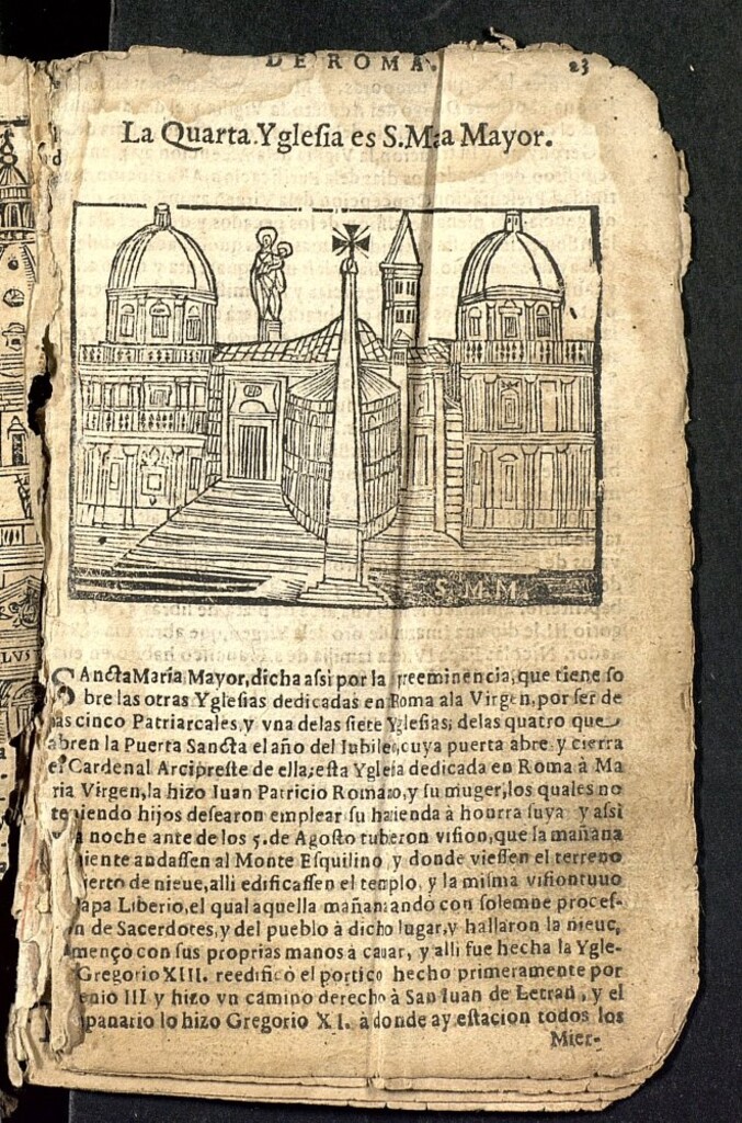 Miniatura de [Tratado nueuo de las cosas marauillosas de la alma ciudad de Roma: adornado de muchas figuras y en el se va discurriendo de trezientas y mas iglesias