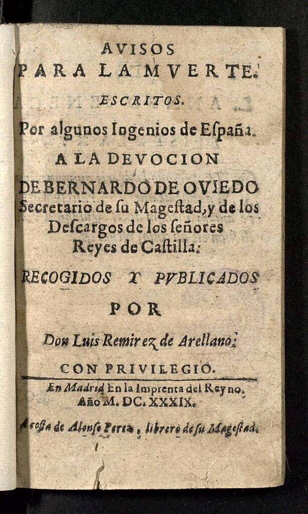 Miniatura de Auisos para la muerte escritos por algunos ingenios de España ...