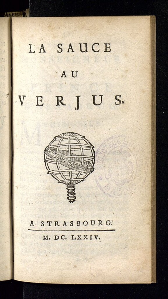 Miniatura de La sauce au Verjus