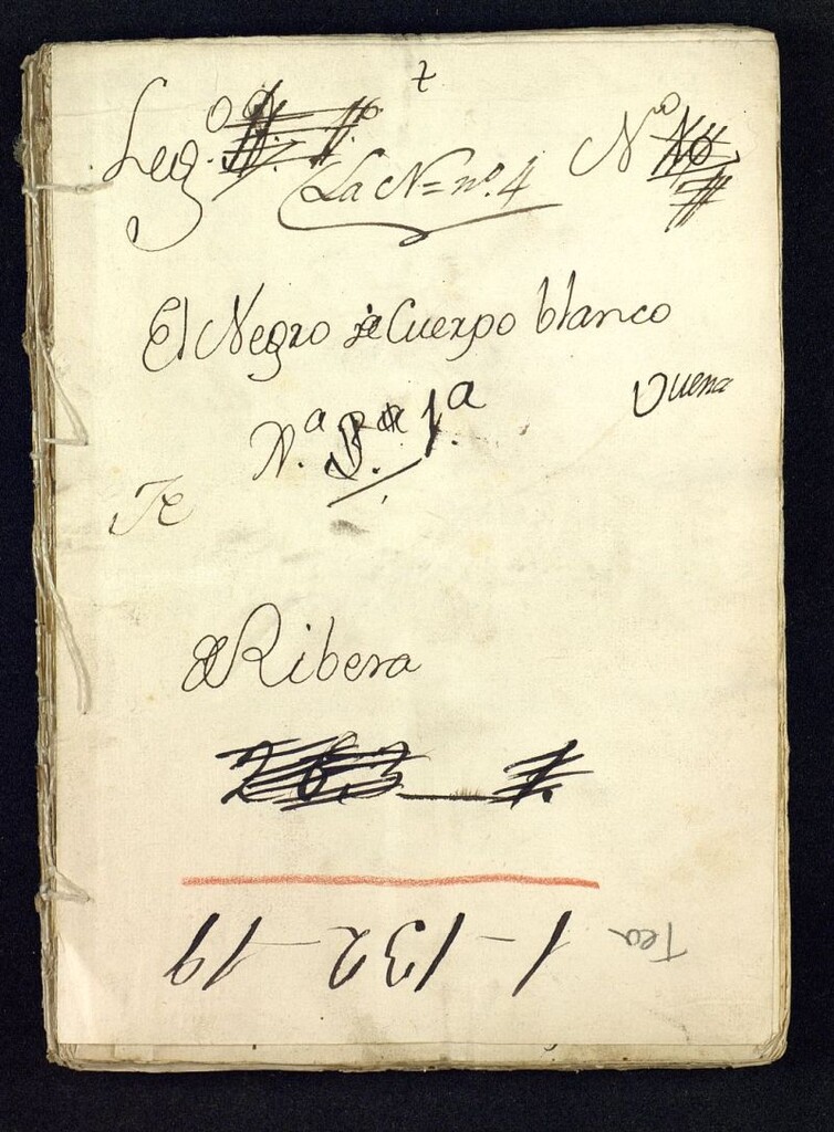Miniatura de Comedia Nueva Intitulada El Negro de el Cuerpo Blanco, y El Esclavo de su Honra