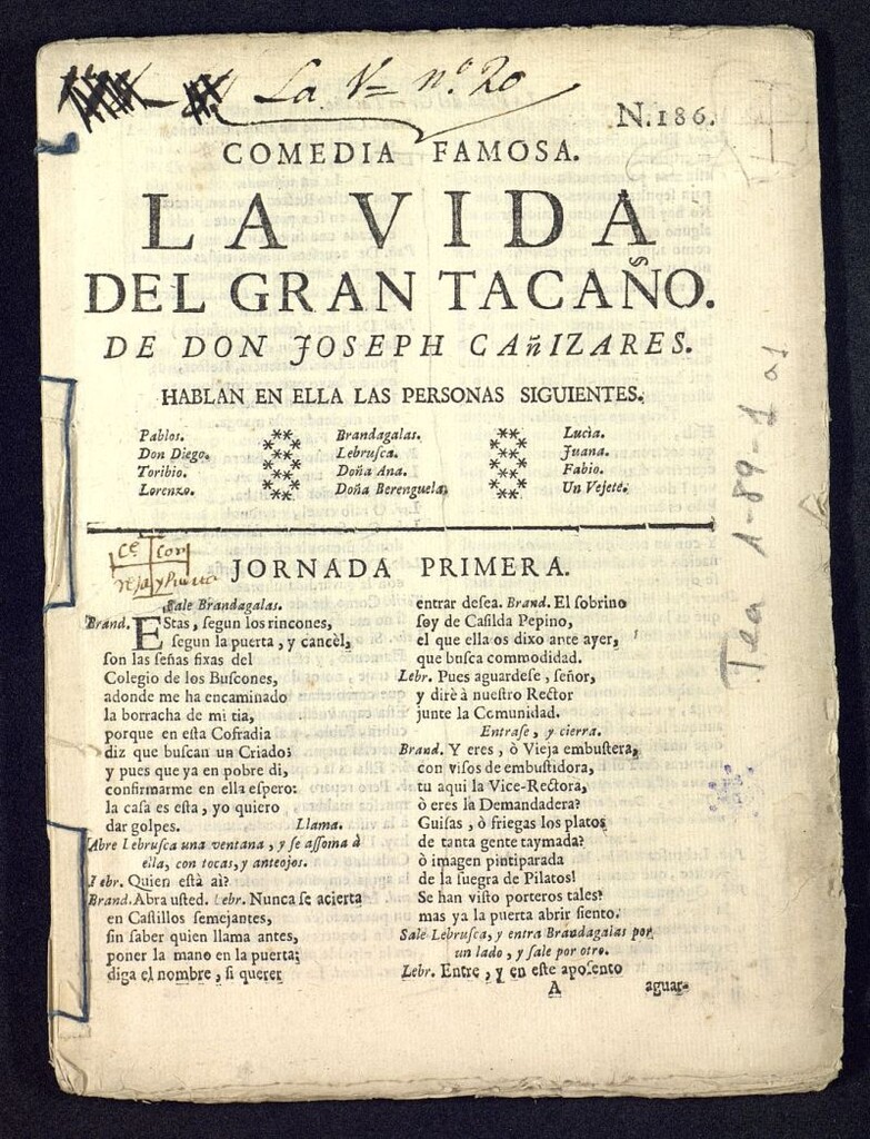 Miniatura de Comedia famosa, la vida del gran tacaño
