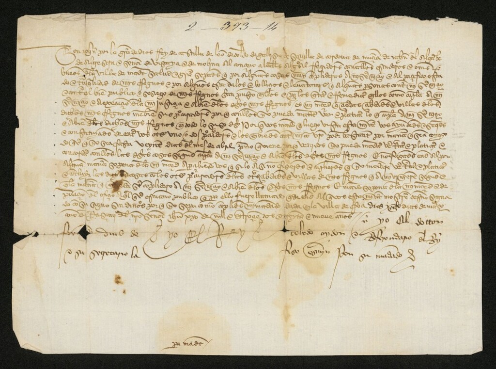 Miniatura de Provisión de Juan II convocando a Madrid para que envíe dos procuradores a las próximas Cortes