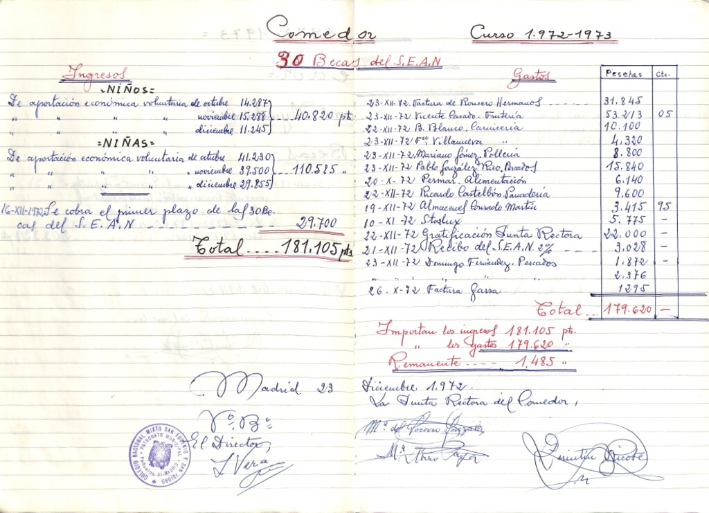 Miniatura de Cuentas del comedor