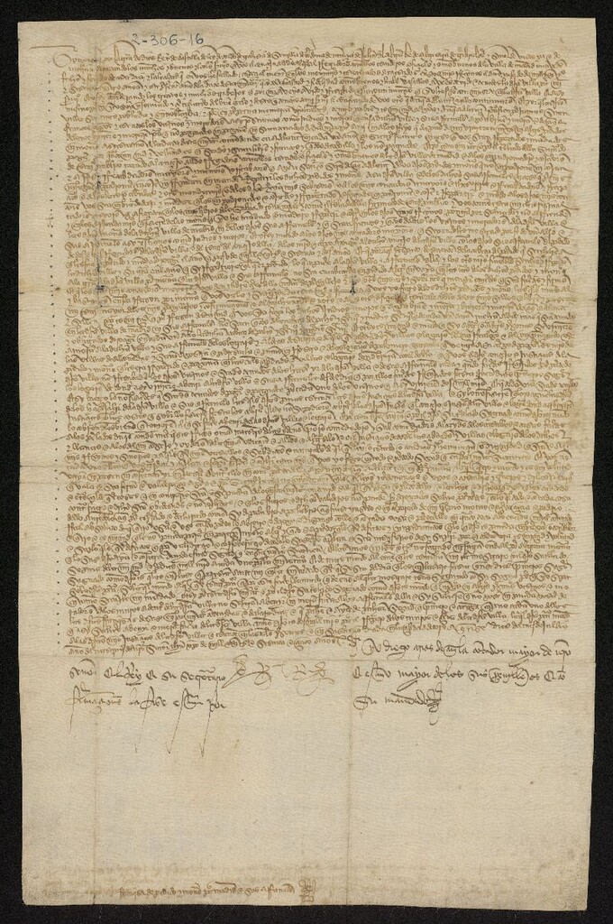 Miniatura de Privilegio de Enrique IV eximiendo de pagar pedidos y monedas a los vecinos de la Villa de Madrid por su fidelidad a la corona. No se incluyen en la exención los pecho y servicios que deben los judíos y moros y los que corresponden a vecinos de otros lugares que se avecinden en Madrid.