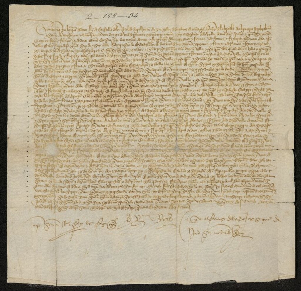 Miniatura de Provisión de Enrique IV dirigida a Diego de Valderrábano, montero mayor y asistente en la Villa de Madrid, ordenándole que revise las cuentas de las rentas, derramas y repartimientos pagados por la Villa y que el dinero que se recaude en concepto de penas por lo defraudado se invierta en los muros y cercas de la Villa